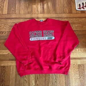 Y2K sacred‎ heart university crewneck